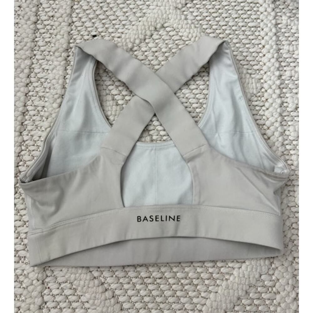 Baseline by Ashy Bines Women's White Cross-Back Sports Bra Size Small - Picture 3 of 3